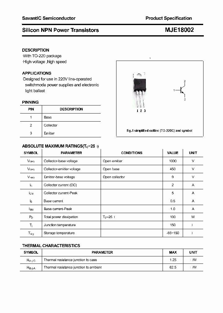 MJE18002_4387719.PDF Datasheet