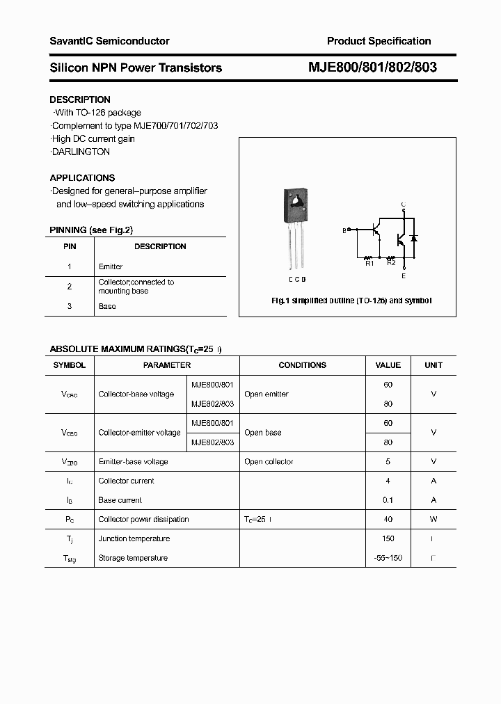 MJE800_4735073.PDF Datasheet