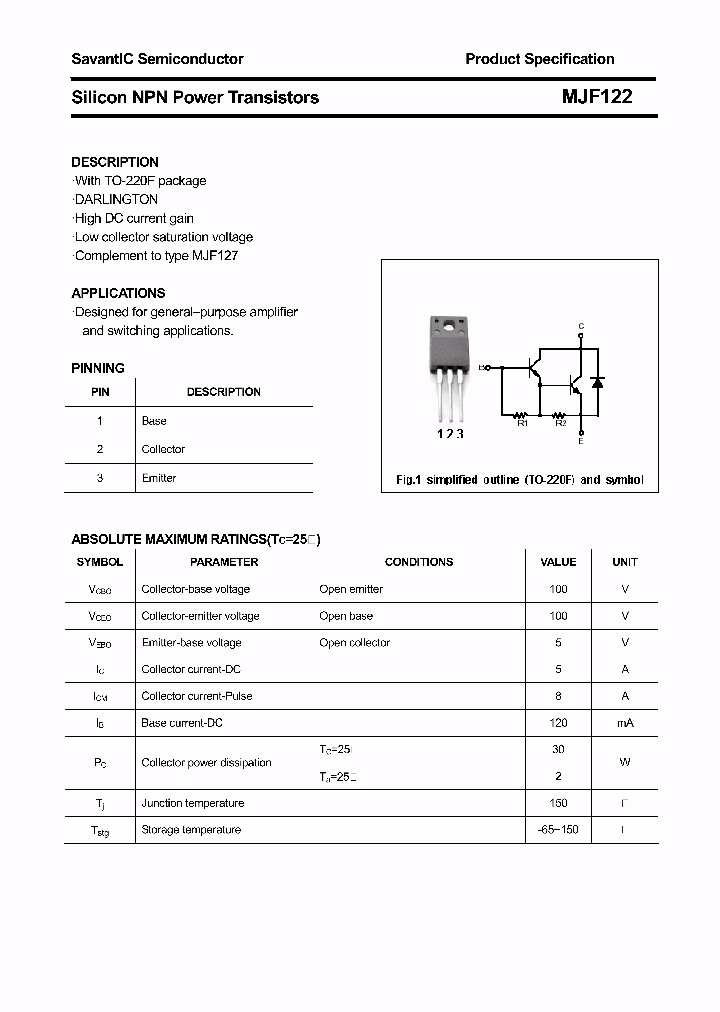 MJF122_4412587.PDF Datasheet