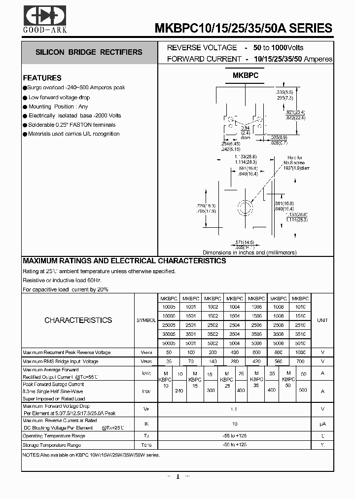 MKBPC25005_4585630.PDF Datasheet