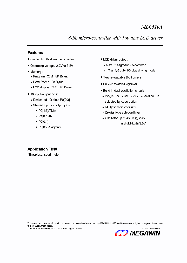 MLC510A_4671674.PDF Datasheet