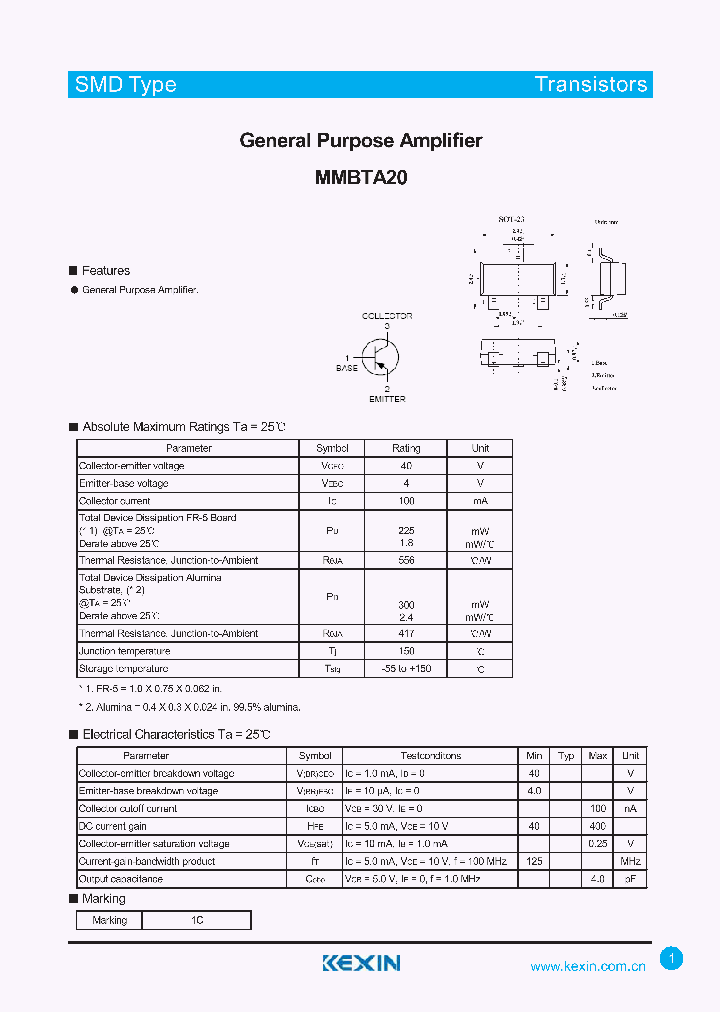 MMBTA20_4312590.PDF Datasheet