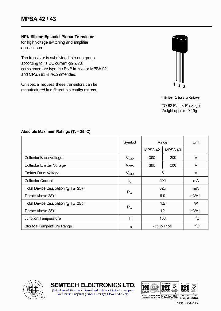 MPSA42_4449805.PDF Datasheet