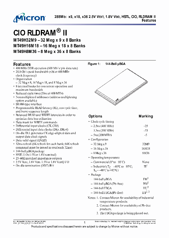 MT49H8M36_4170366.PDF Datasheet