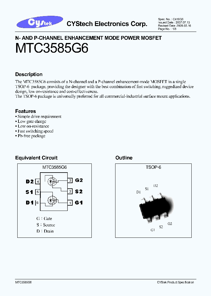 MTC3585G6_4612635.PDF Datasheet