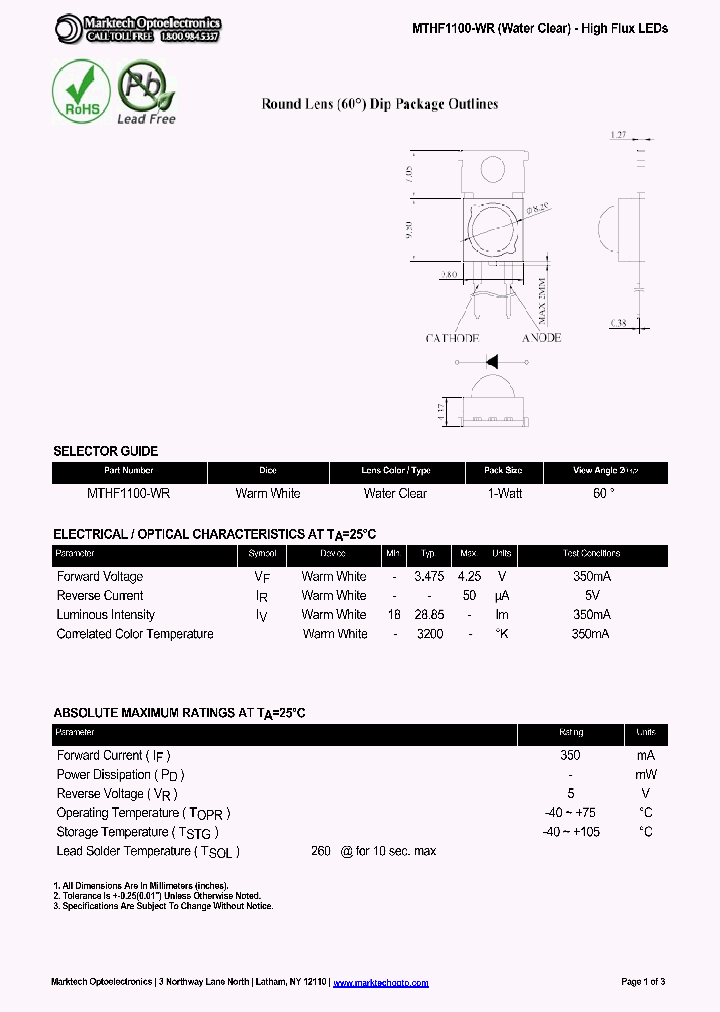 MTHF1100-WR_4565256.PDF Datasheet