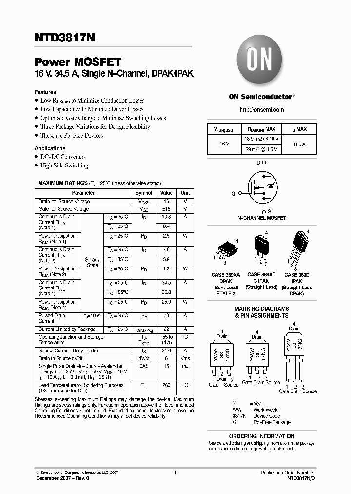 NTD3817N_4535205.PDF Datasheet