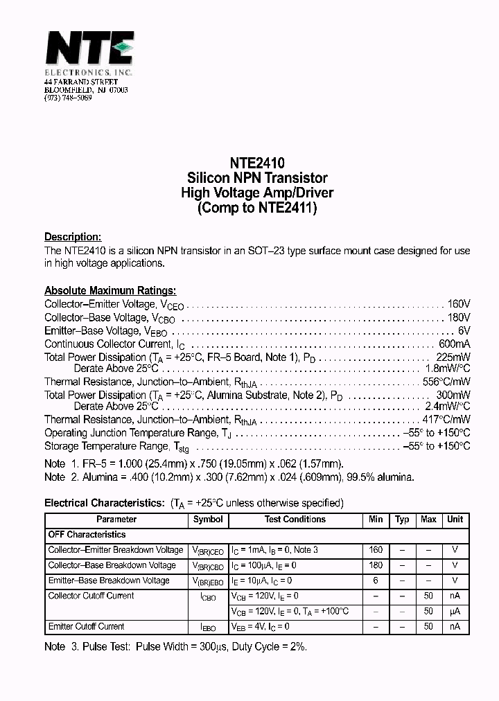 NTE2410_4376067.PDF Datasheet