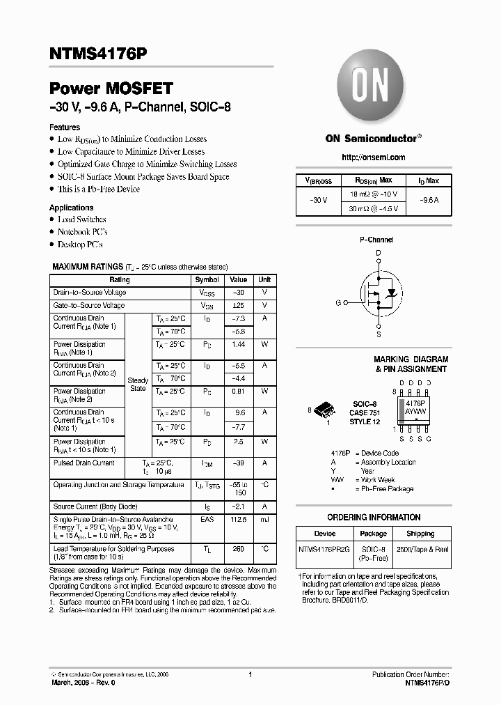 NTMS4176P_4572873.PDF Datasheet