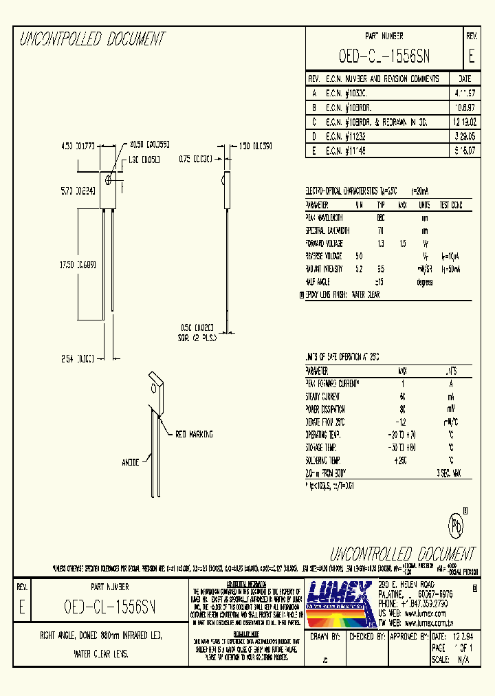 OED-CL-1556SN_4428729.PDF Datasheet