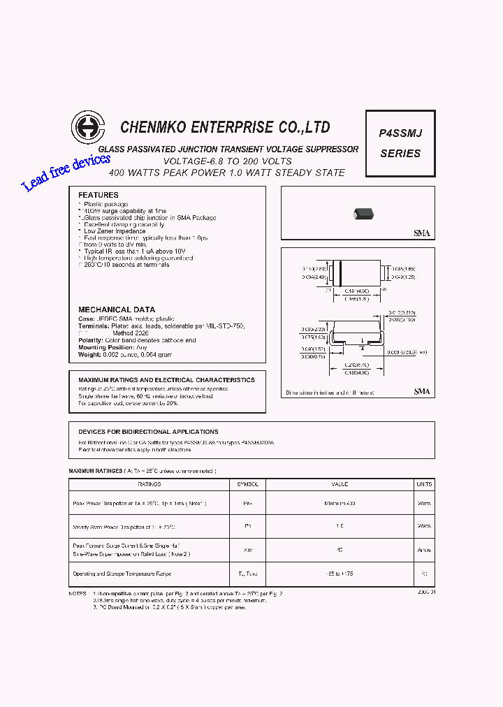 P4SSMJ130APT_4443185.PDF Datasheet