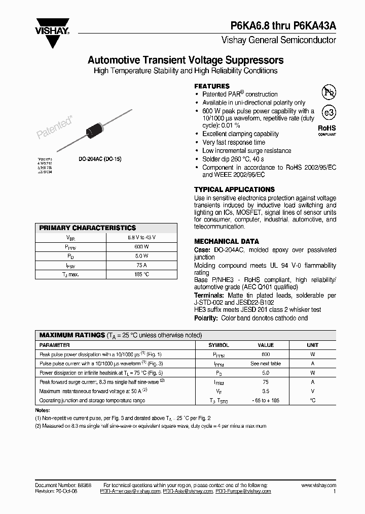 P6KA27A_4504468.PDF Datasheet