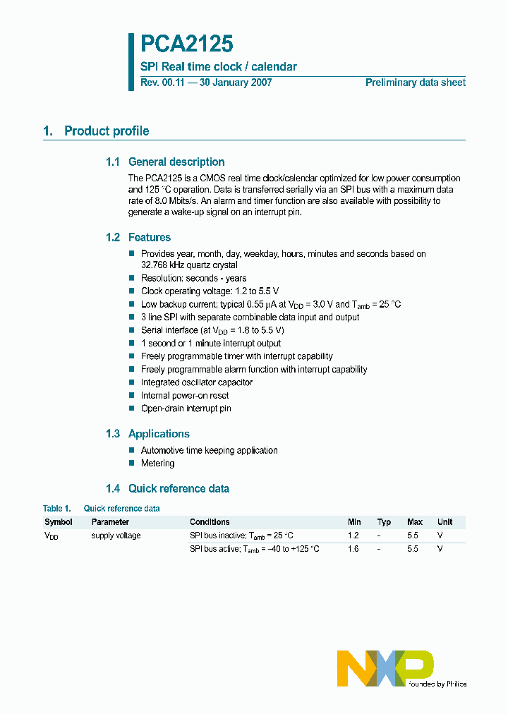 PCA2125_4338960.PDF Datasheet