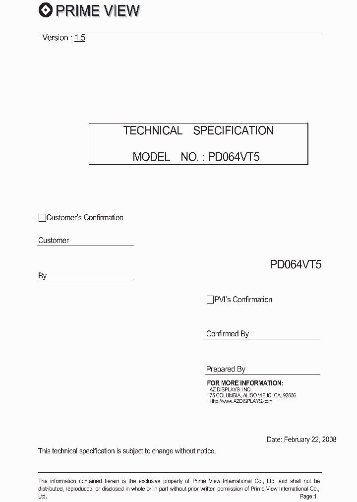 PD064VT5V15_4546401.PDF Datasheet