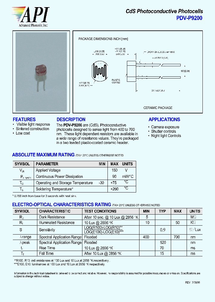 PDV-P9200_4313901.PDF Datasheet