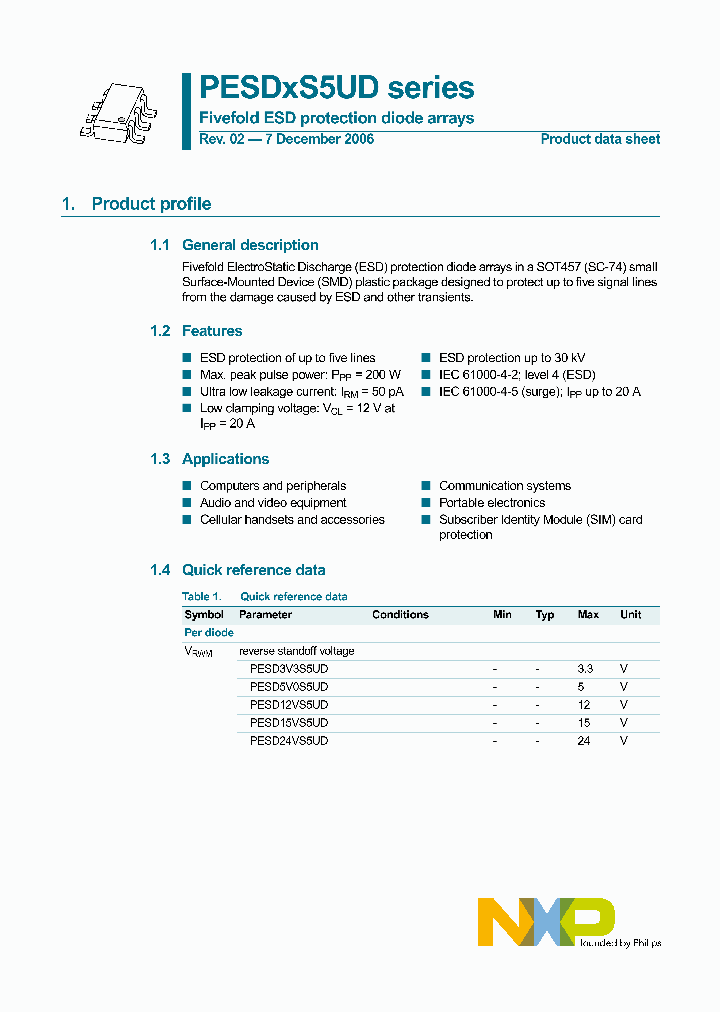 PESD5V0S5UD_4750063.PDF Datasheet