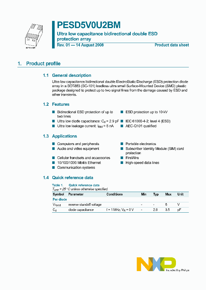 PESD5V0U2BM_4698053.PDF Datasheet