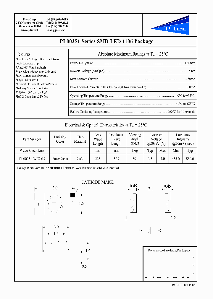 PL00251-WCG05_4525351.PDF Datasheet