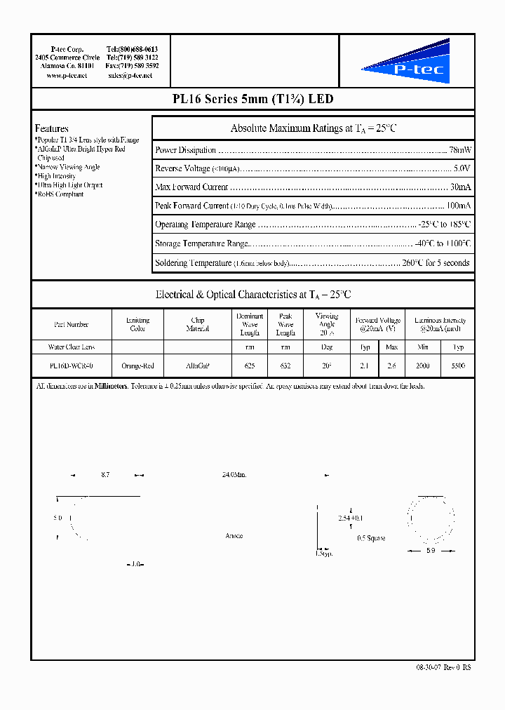 PL16D-WCR40_4458203.PDF Datasheet