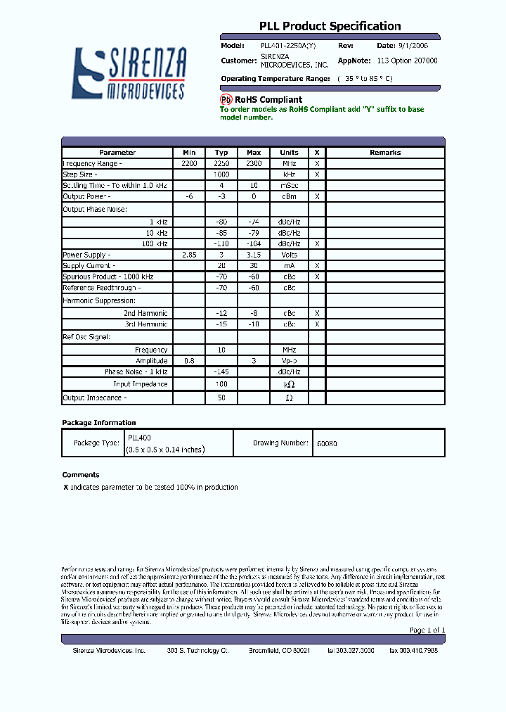 PLL401-2250A_4823707.PDF Datasheet