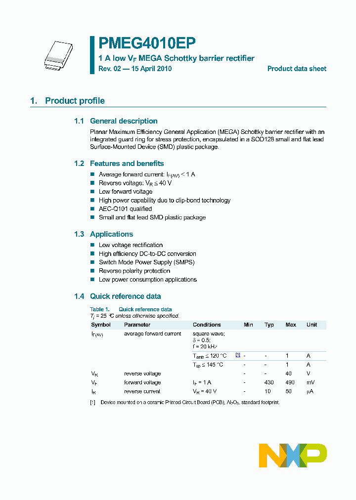 PMEG4010EP10_4620437.PDF Datasheet