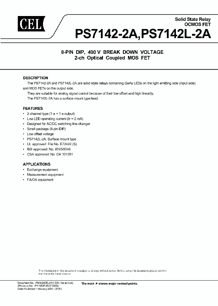 PS7142-2A_4288277.PDF Datasheet