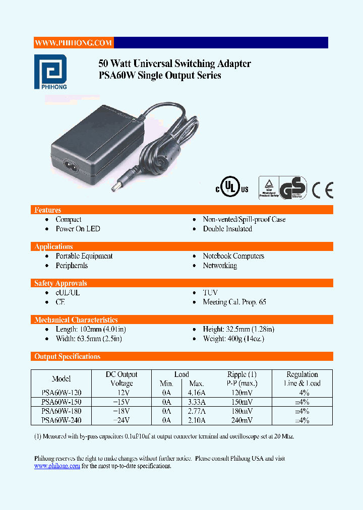 PSA60W-120_4440403.PDF Datasheet