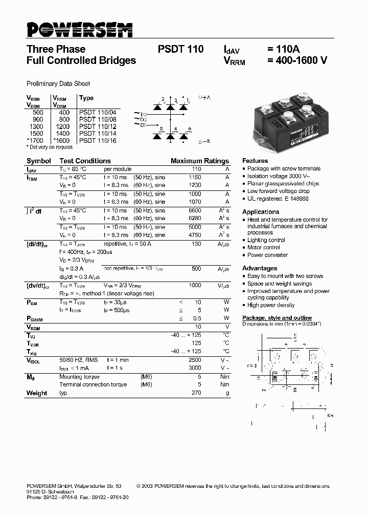 PSDT110_4721039.PDF Datasheet