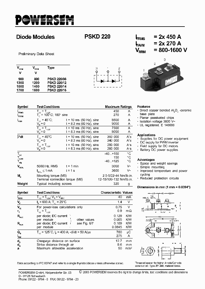 PSKD220_4607612.PDF Datasheet