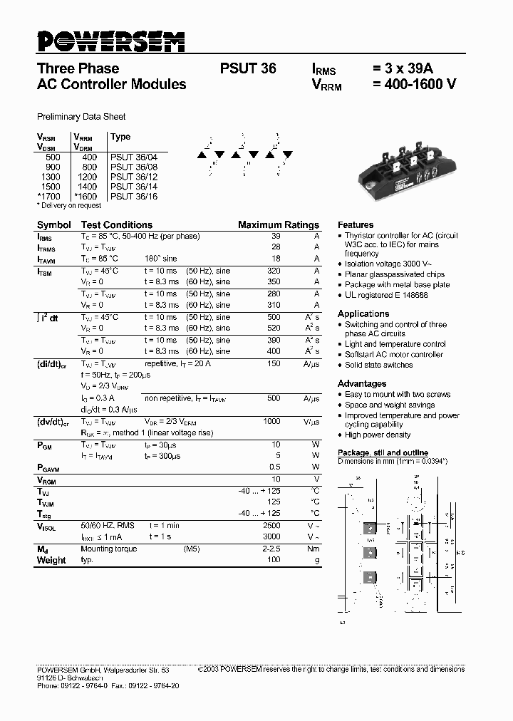 PSUT36_4601535.PDF Datasheet