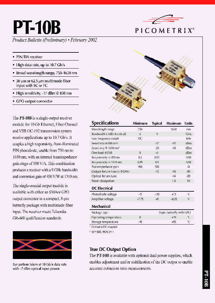 PT-10B8GPO_4299281.PDF Datasheet