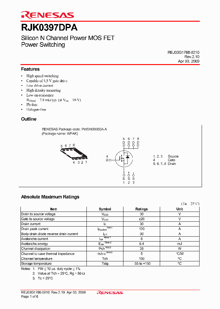 RJK0397DPA_4453504.PDF Datasheet