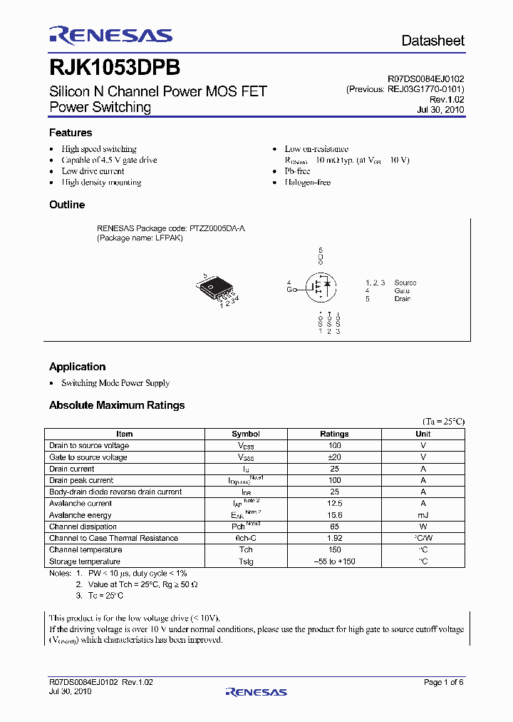 RJK1053DPB_4804286.PDF Datasheet