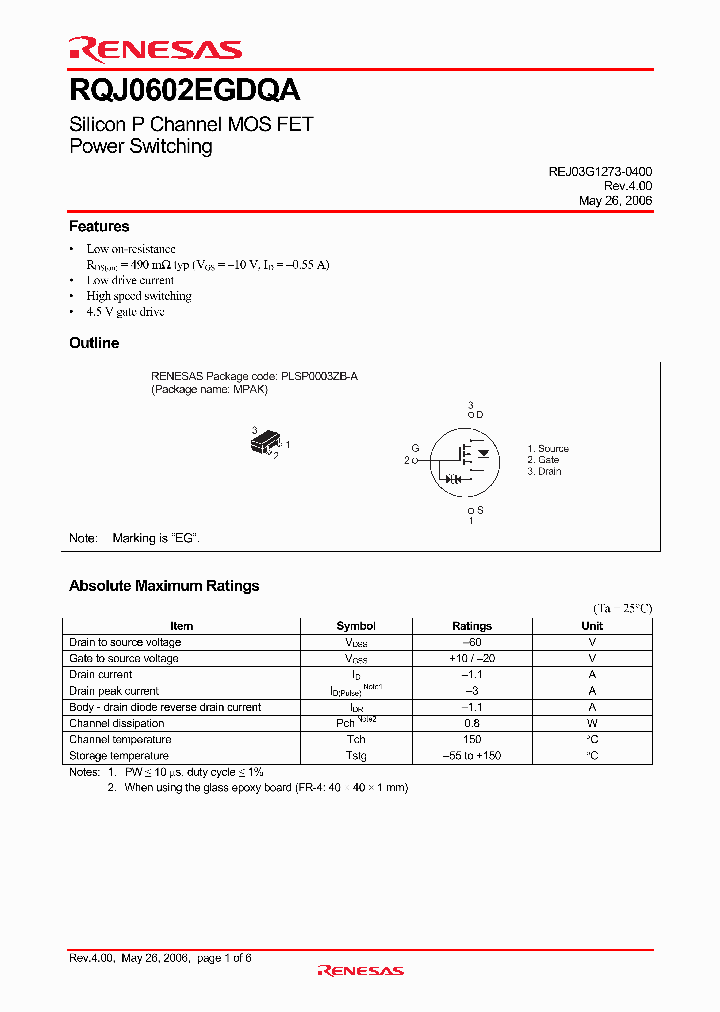RQJ0602EGDQA_4310808.PDF Datasheet