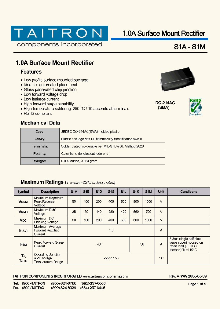 S1B_4250217.PDF Datasheet
