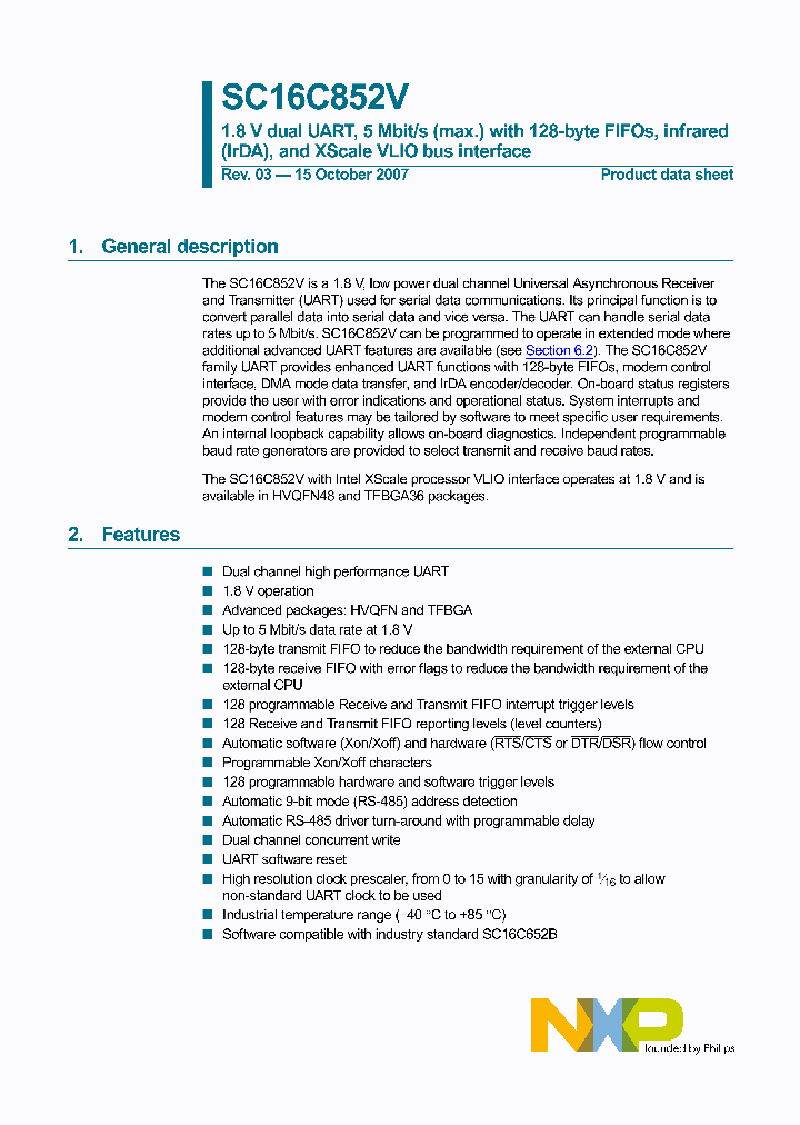 SC16C852V_4919438.PDF Datasheet