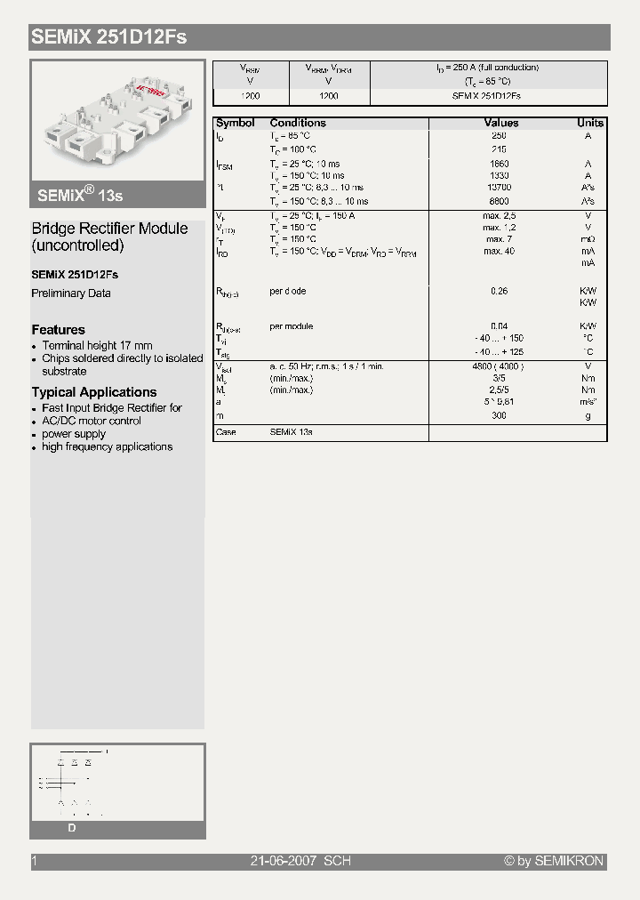 SEMIX251D12FS07_4520945.PDF Datasheet