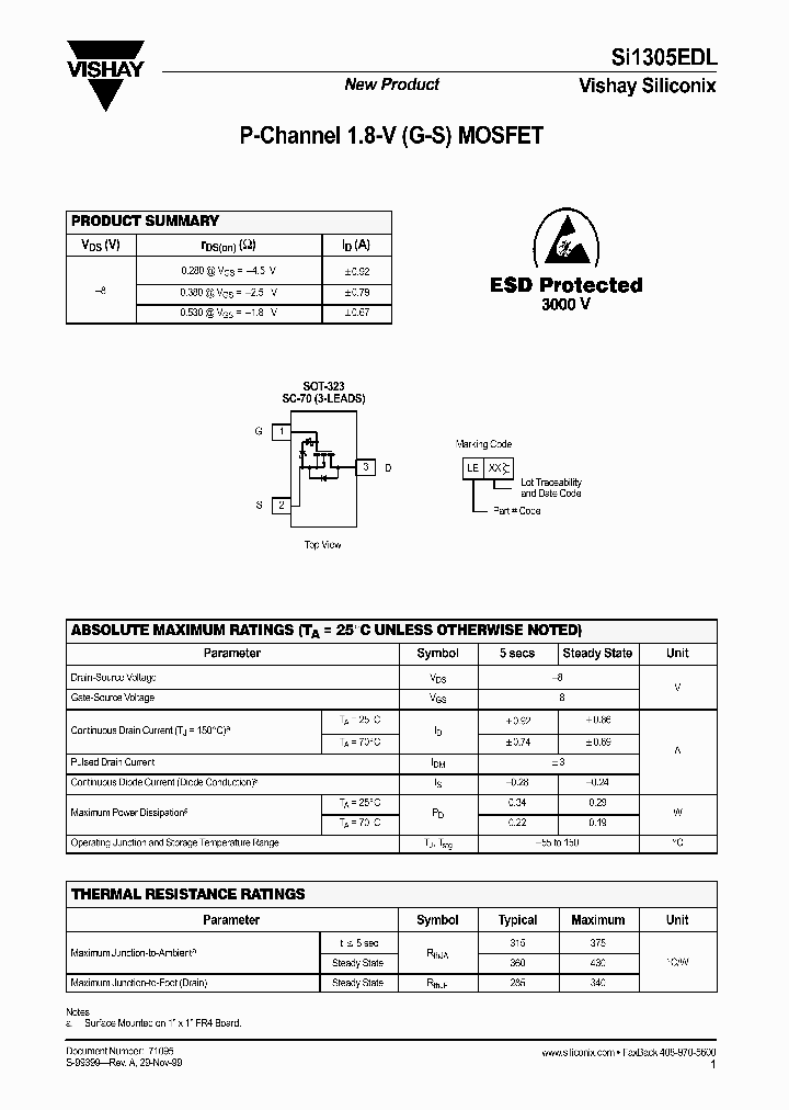 SI1305EDL_4509951.PDF Datasheet