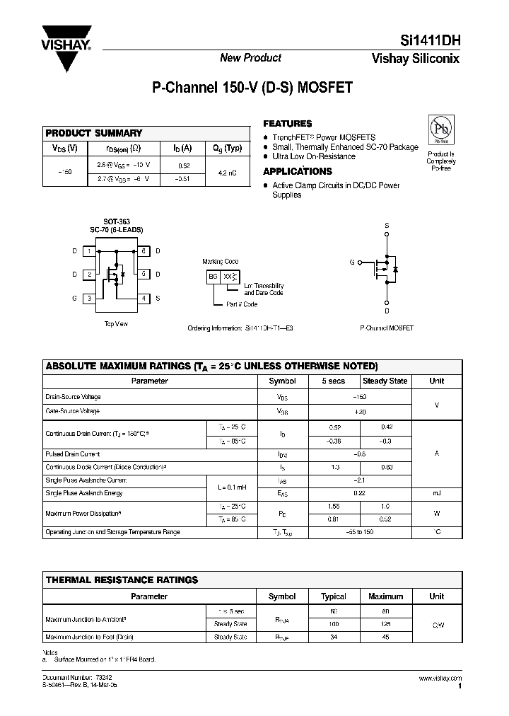 SI1411DH_4345650.PDF Datasheet