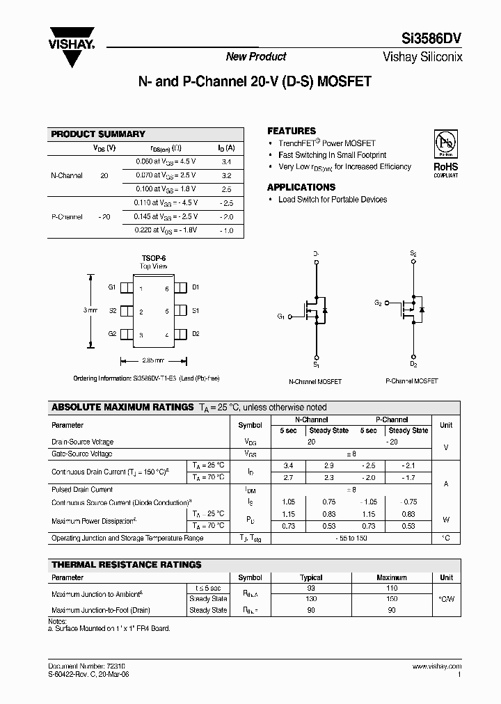 SI3586DV_4305364.PDF Datasheet