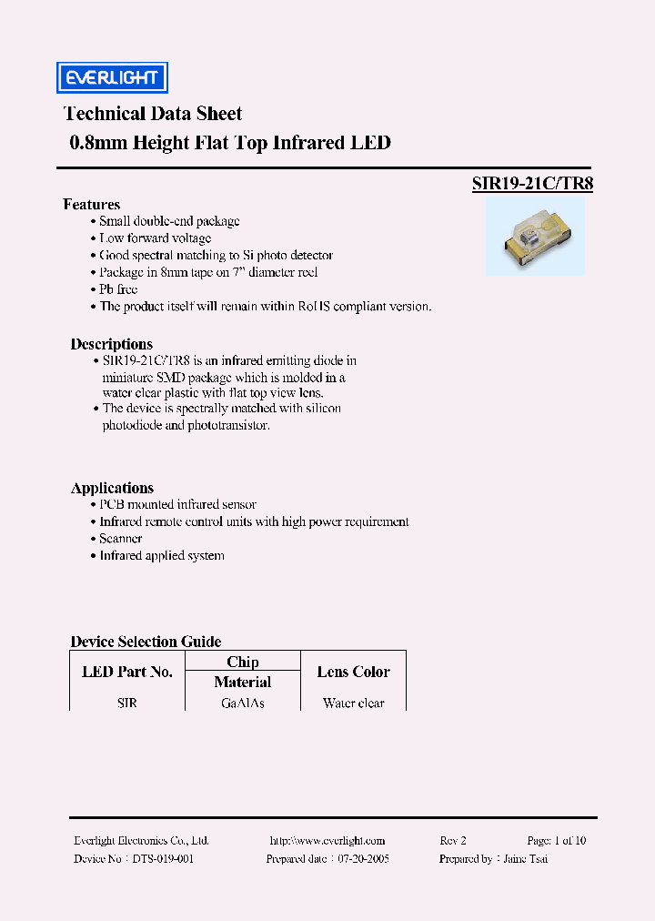 SIR19-21C_4185808.PDF Datasheet