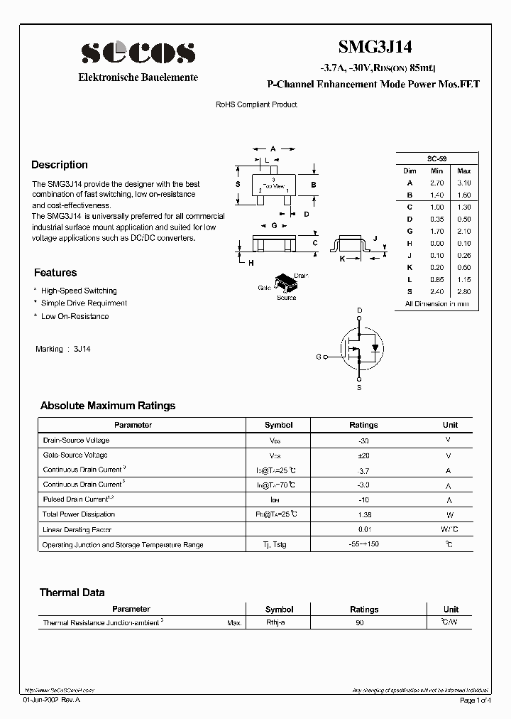 SMG3J14_4841806.PDF Datasheet