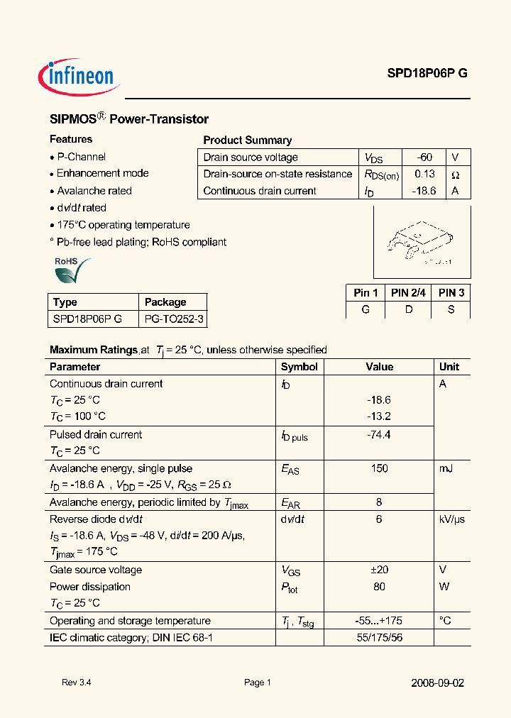 SPD18P06P08_4913189.PDF Datasheet