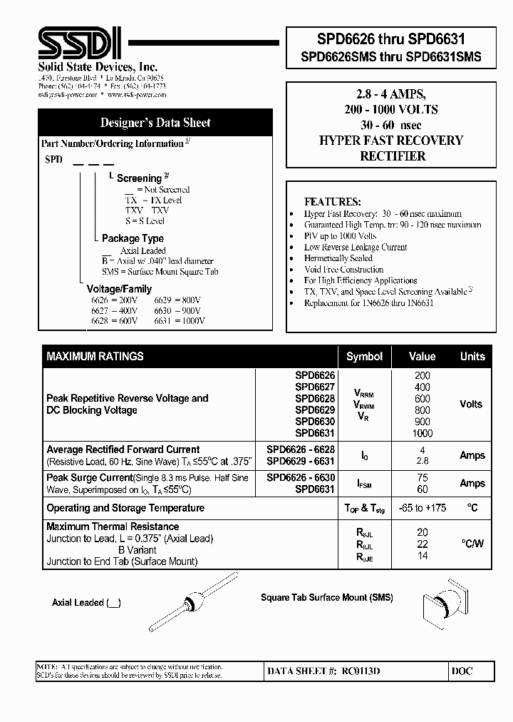 SPD6626_4509537.PDF Datasheet