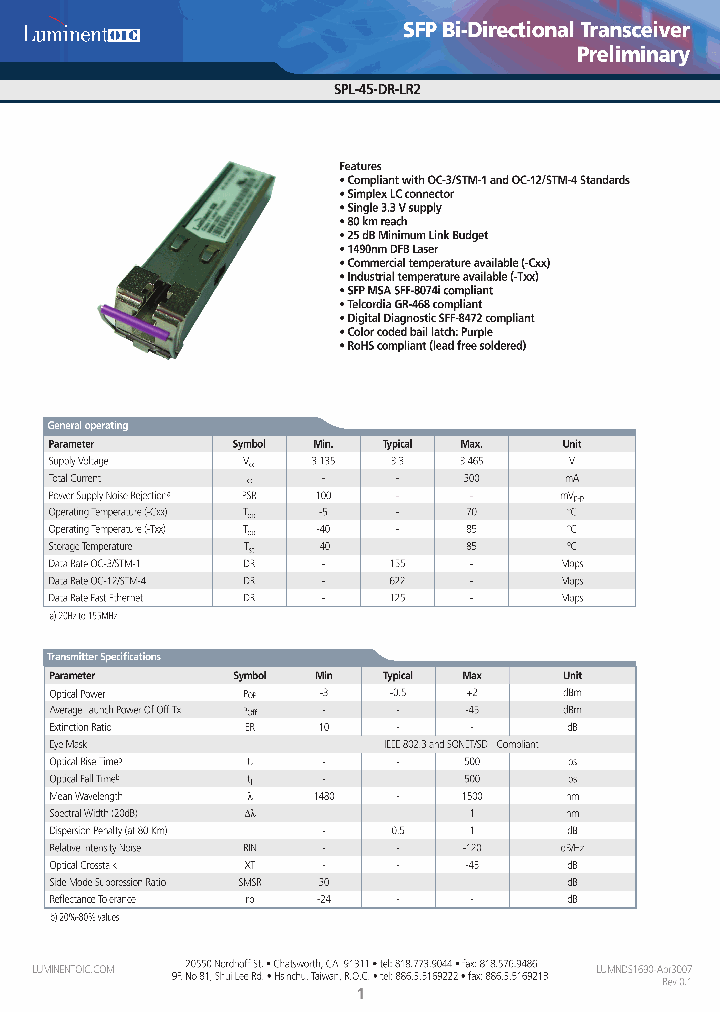 SPL-45-DR-LR2-CDA_4693009.PDF Datasheet