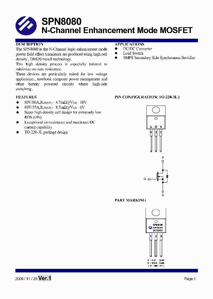 SPN8080_4590049.PDF Datasheet