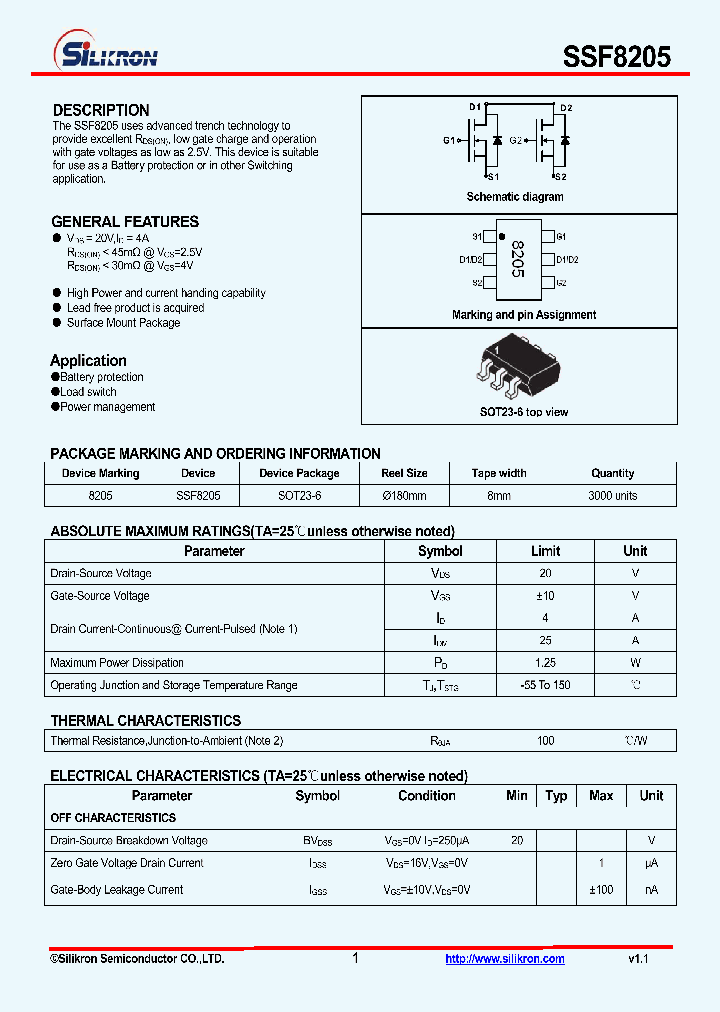 SSF8205_4554366.PDF Datasheet