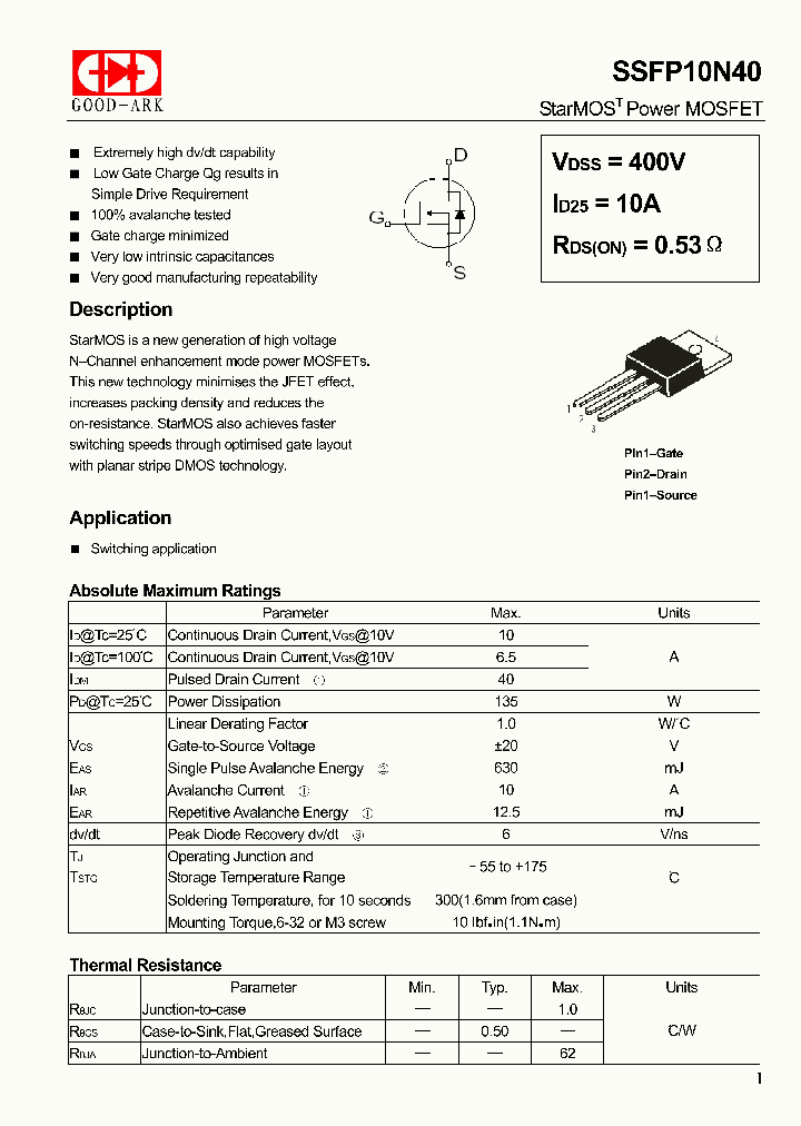 SSFP10N40_4505881.PDF Datasheet