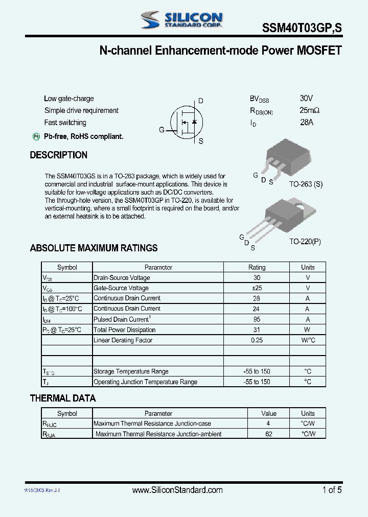 SSM40T03GP_4565764.PDF Datasheet