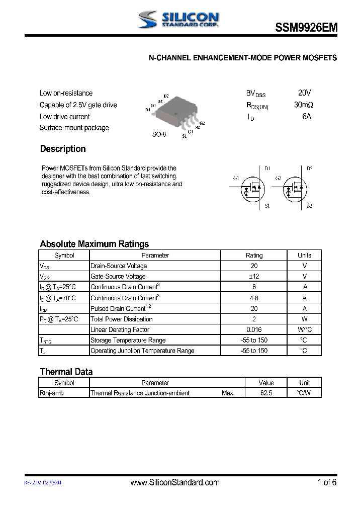 SSM9926EM_4630564.PDF Datasheet